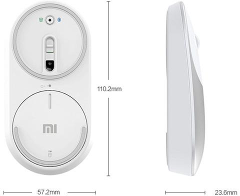 Dimensiones del Xiaomi Mi Mouse Portable - Ratón Inalámbrico xiaomi-mi-mouse-portable-ratón-inalambrico