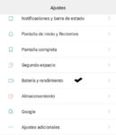 Ajustes de batería