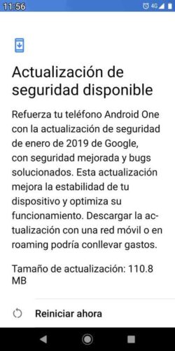 Actualizacion Mi A2 enero