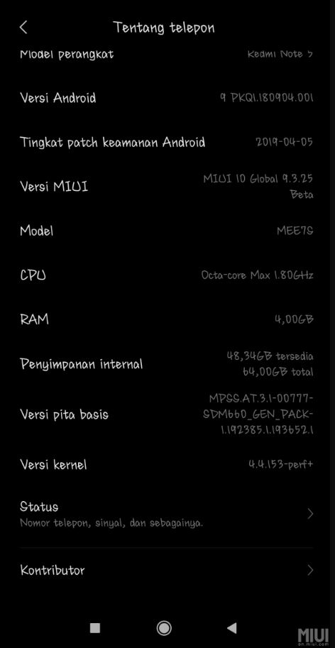 MIUI 10 Global Beta 9.3.28