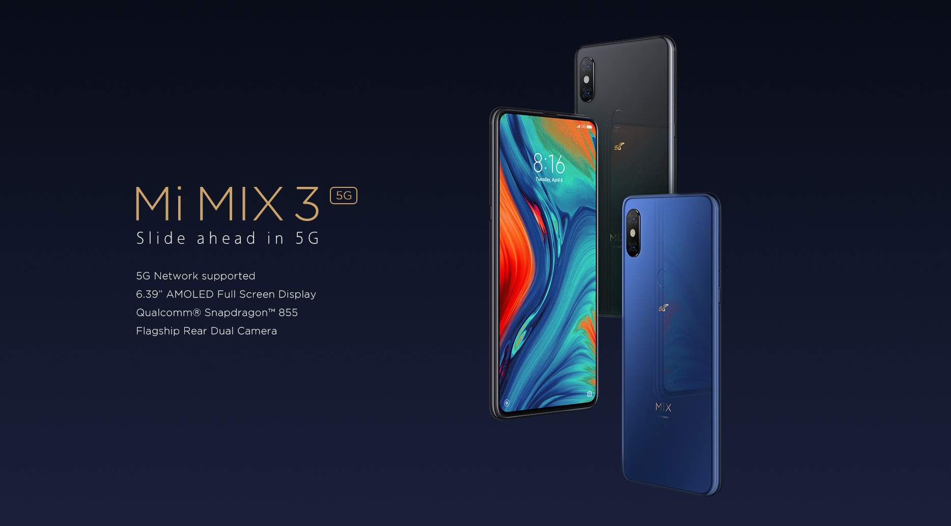Xiaomi Mi MIX 3 5G muy pronto a la venta: 2 de Mayo