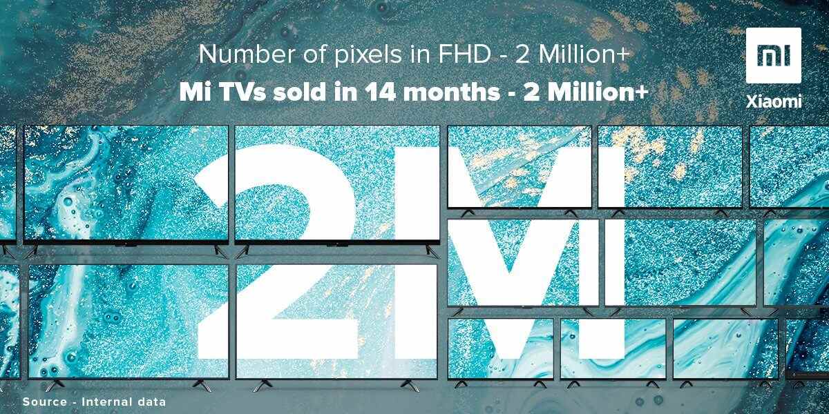 Xiaomi TV envía más de 2 millones de unidades en 14 meses