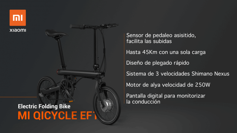 Xiaomi QiCycle EF1, la mejor bici eléctrica plegable