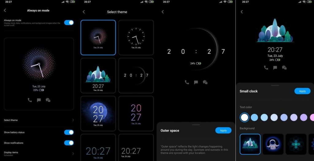 Always-On Display de MIUI 