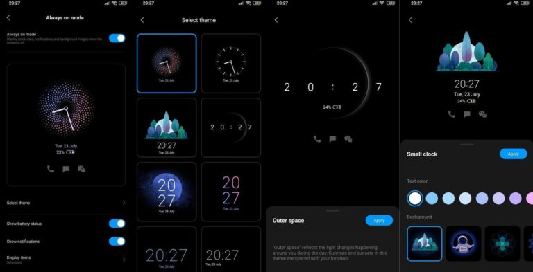 Always-On Display de MIUI