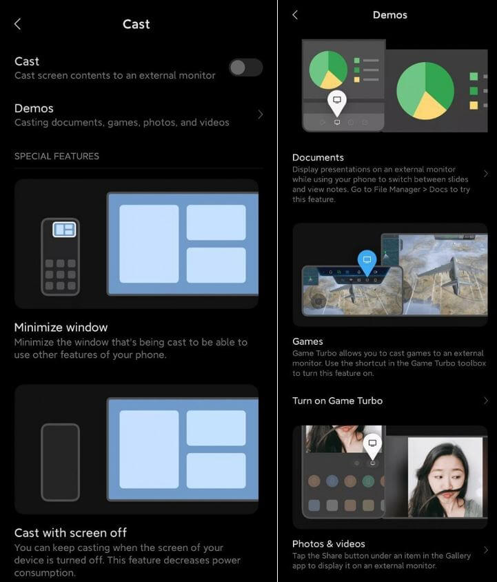 MIUI agrega nuevas funciones Screen Cast para compartir pantalla