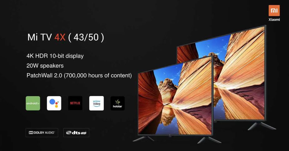 Xiaomi lanza nueva gama de televisores 4K: Mi TV 4X Series con NETFLIX integrado