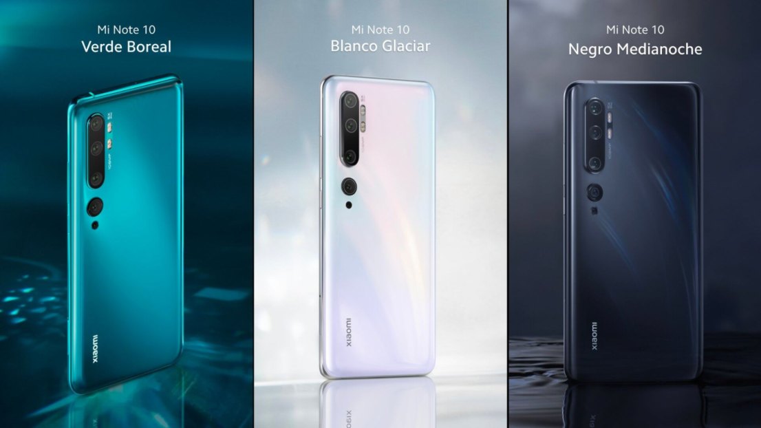 Xiaomi Mi Note 10 Series - Colores