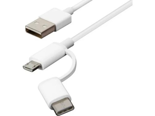 Cable USB Mi 2-in-1 Micro USB a Type C
