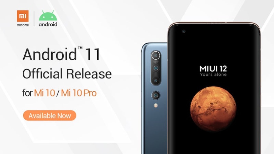 Xiaomi anuncia el lanzamiento oficial de Android ™ 11 para el Mi 10 y Mi 10 Pro
