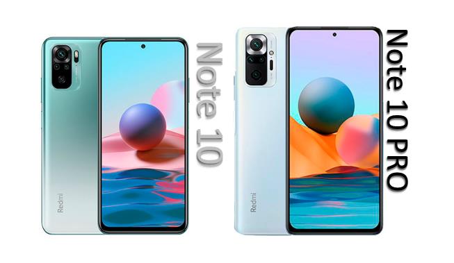 Comparativa Redmi Note 10 Pro VS Redmi Note 10