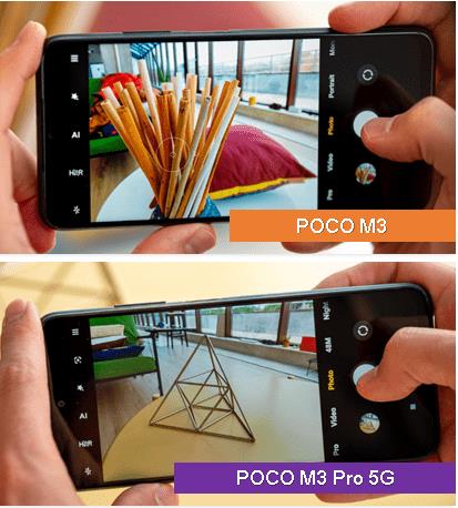 POCO M3 Pro 5G vs. Poco M3