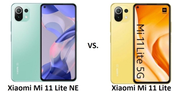 Comparativa entre el Xiaomi Mi 11 Lite y Xiaomi Mi 11 Lite NE