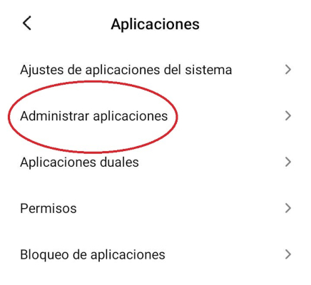 Paso 2 para desactivar msa de Xiaomi