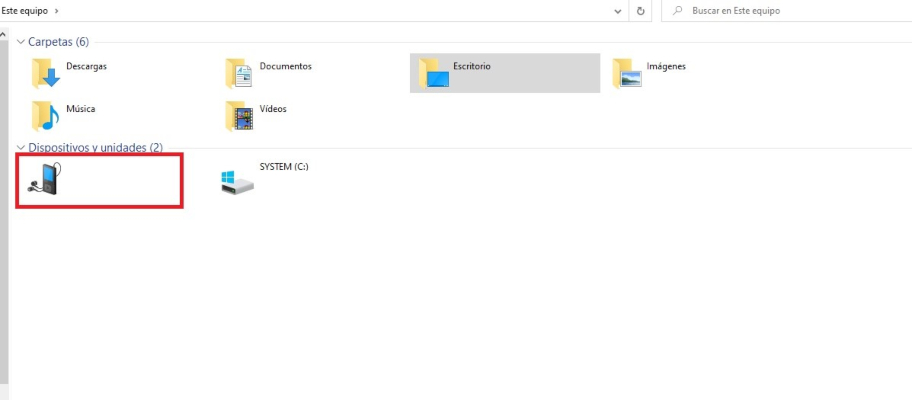 Paso 2 para pasar la información Xiaomi a tu ordenador por medio de un cable
