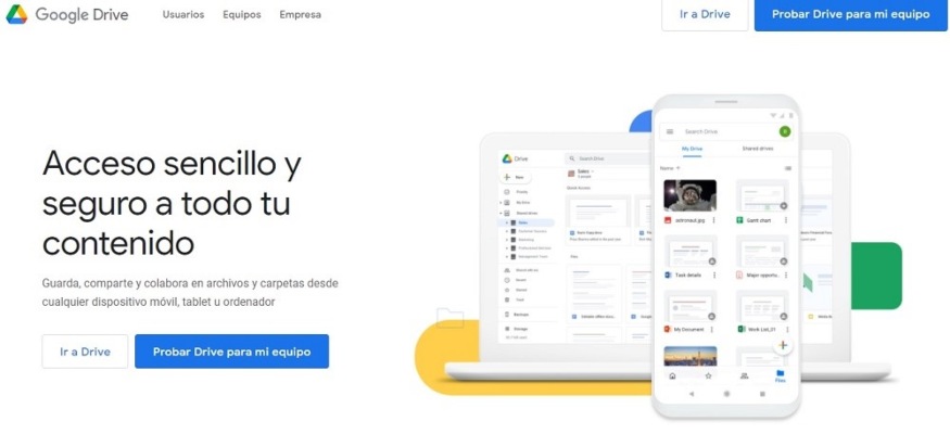 Paso 2 para transferir archivos del móvil al ordenador por medio de Google Drive
